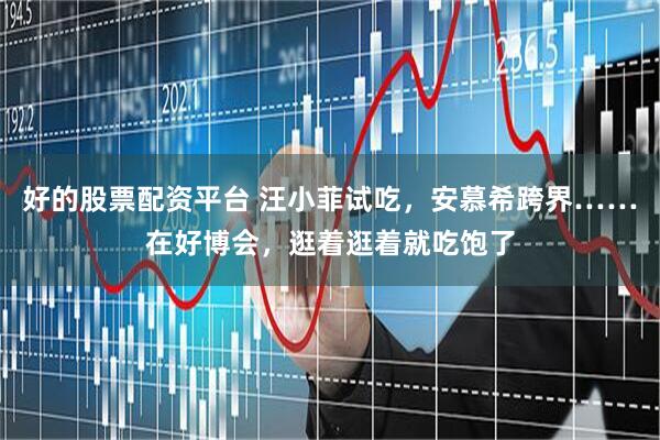 好的股票配资平台 汪小菲试吃，安慕希跨界……在好博会，逛着逛着就吃饱了